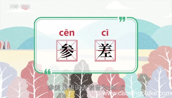 参差的意思 参差的意思是什么