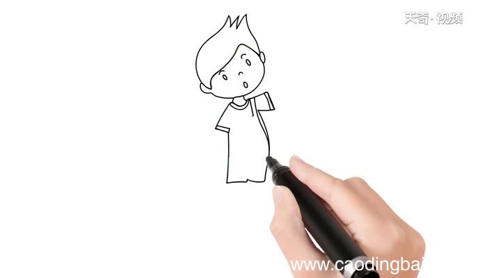 男孩简笔画的教程男孩简笔画的画法