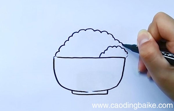 米饭的简笔画米饭简笔画