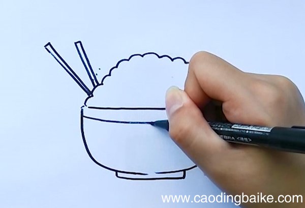 米饭的简笔画米饭简笔画