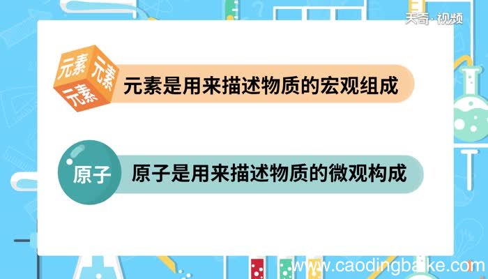 元素与原子的区别 元素与原子的不同
