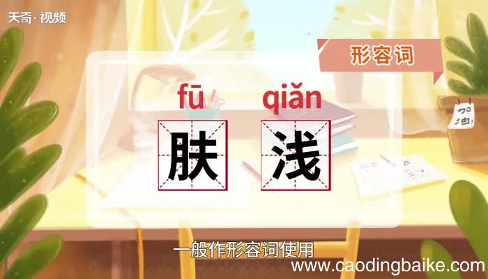 肤浅的意思 肤浅的意思是什么