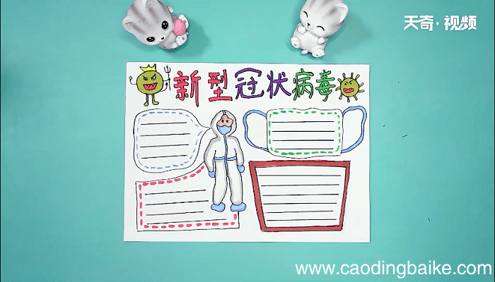 关于武汉病毒的手抄报 关于武汉病毒的画报
