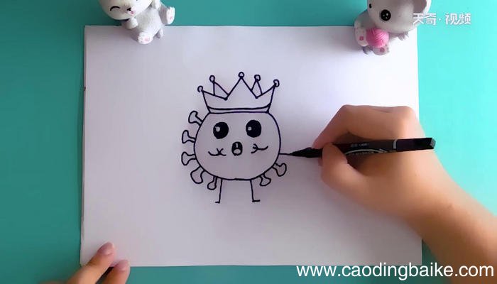 病毒简笔画 病毒画报 病毒简笔画怎么画