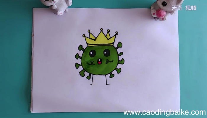 病毒简笔画 病毒画报 病毒简笔画怎么画