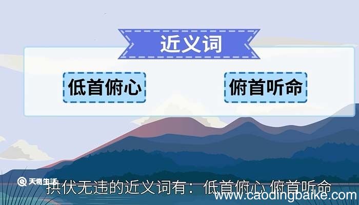 拱伏无违的意思 拱伏无违的意思解释