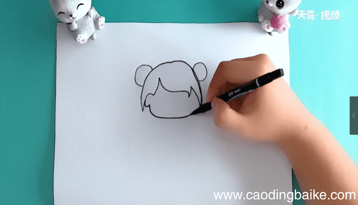 手绘女孩简笔画 手绘女孩简笔画