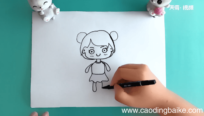 手绘女孩简笔画 手绘女孩简笔画