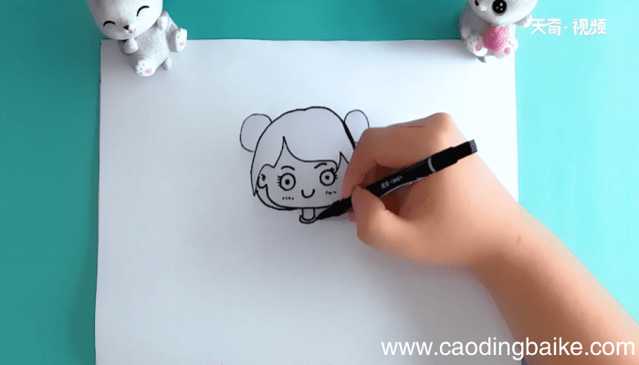 手绘女孩简笔画 手绘女孩简笔画