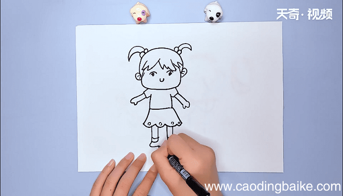 小女孩简笔画 小女孩简笔画怎么画
