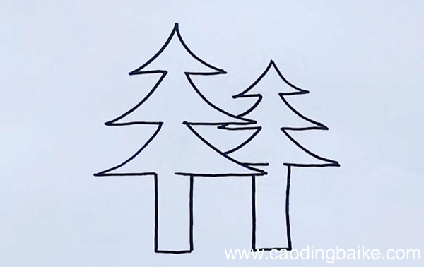 圣诞树简笔画圣诞树的画法