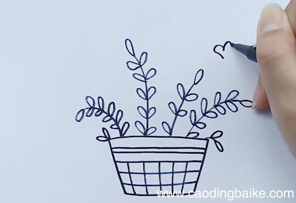 小盆栽简笔画小盆栽怎么画