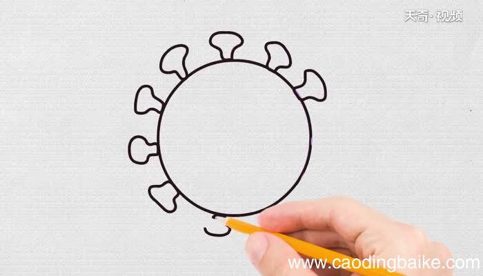 病毒简单画法病毒简单怎么画