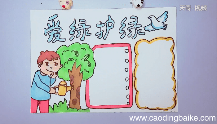 爱绿护绿手抄报 爱绿护绿手抄报画报
