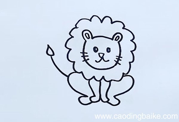狮子简笔画狮子怎么画