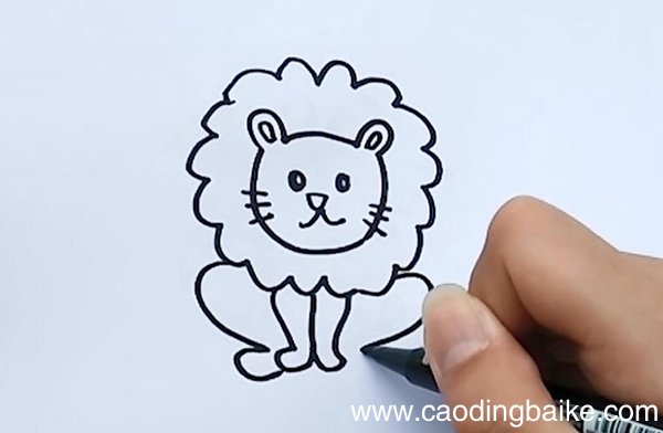 狮子简笔画狮子怎么画