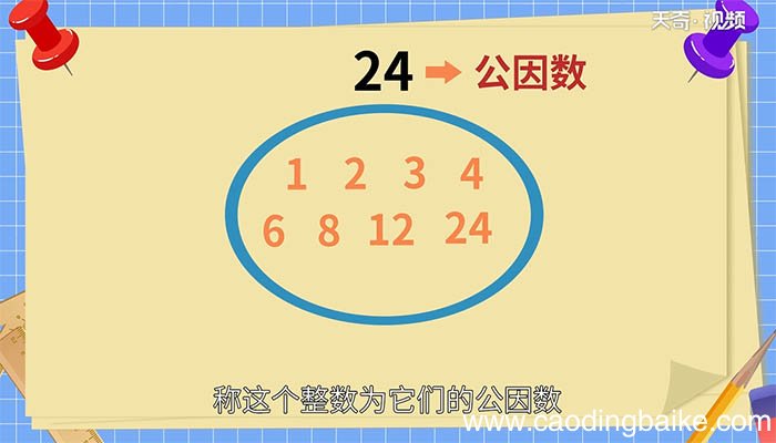 6和24的最大公因数是多少 6和24的最大公因数是