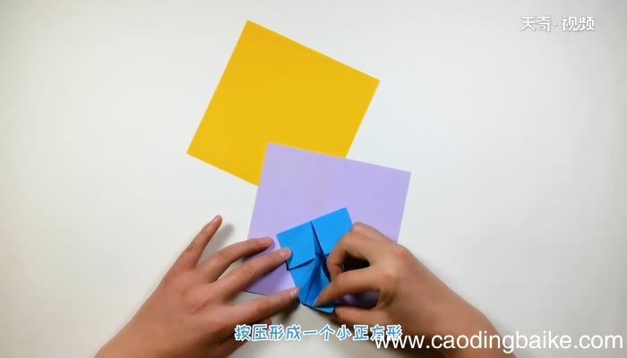 旋转陀螺折纸教程 陀螺的折法步骤