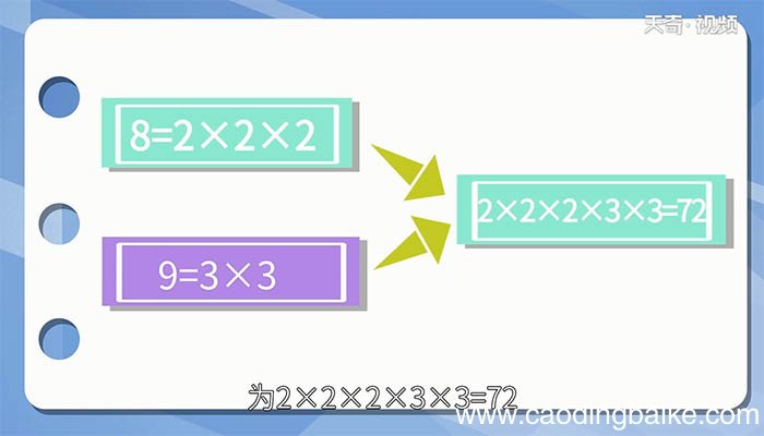 8和9最小公倍数 8和9最小公倍数是多少