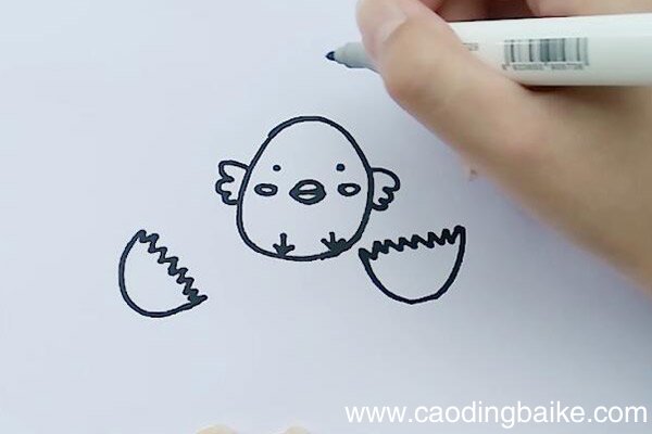 小鸡简笔画 小鸡怎么画