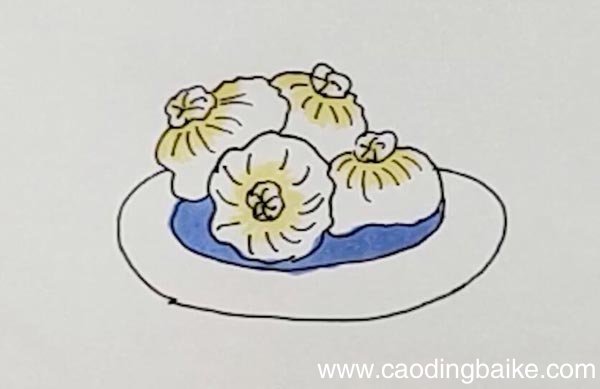 小笼包简笔画