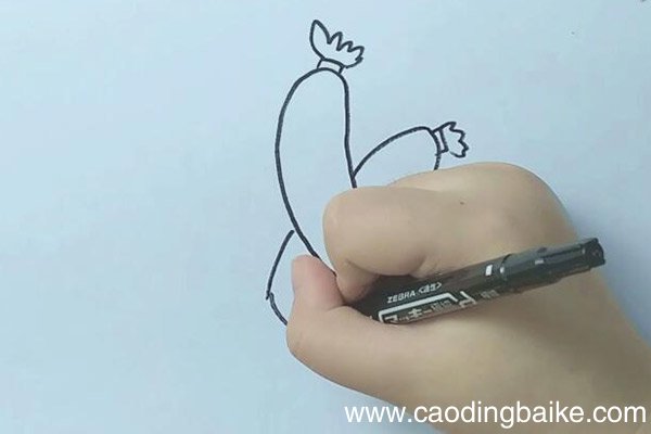 香肠简笔画 香肠的画法