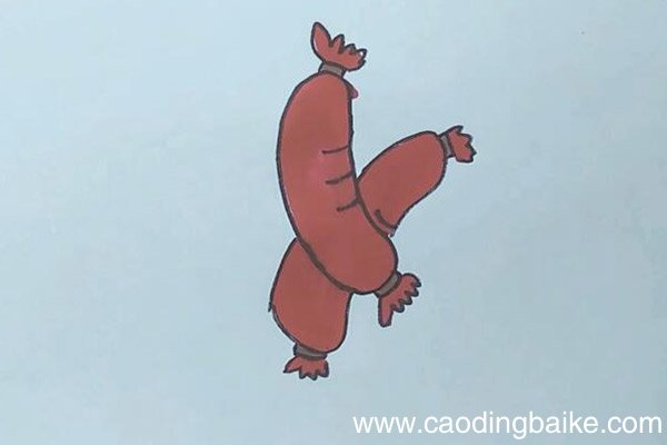 香肠简笔画 香肠的画法