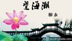 望海潮赏析 望海潮表达了什么