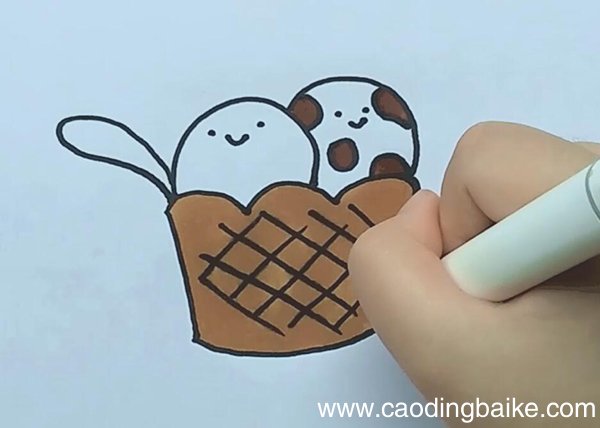 小冰淇淋简笔画