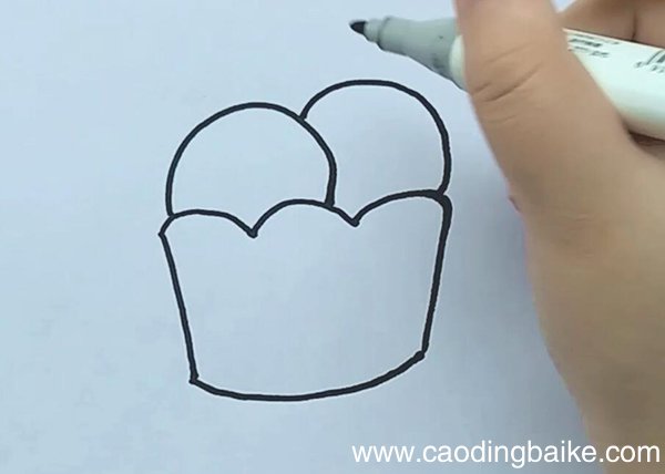 小冰淇淋简笔画