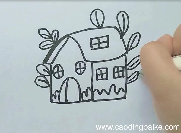 小屋子简笔画
