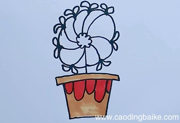 盆栽简笔画