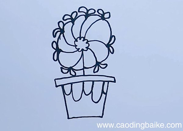 盆栽简笔画