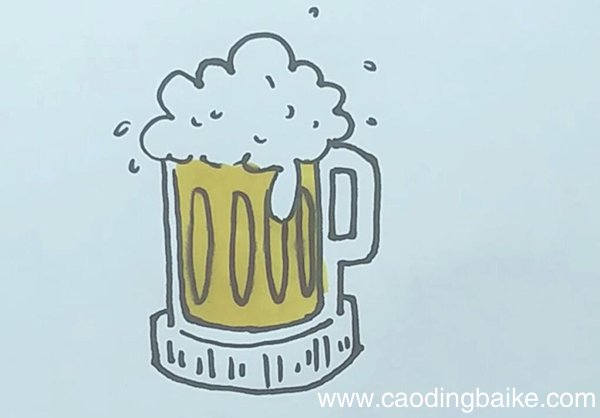 啤酒简笔画