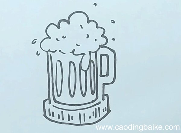 啤酒简笔画