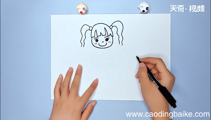 女孩简笔画 女孩简笔画画报