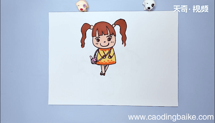 女孩简笔画 女孩简笔画画报