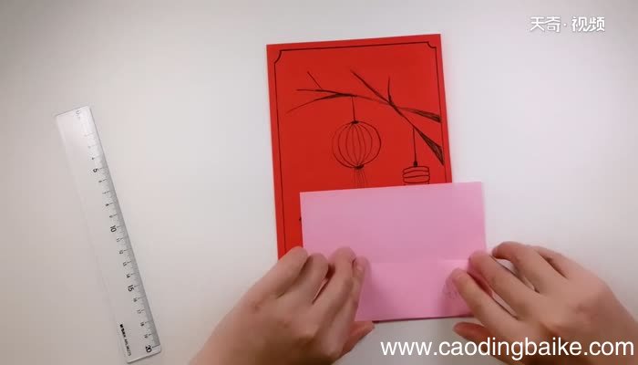 梅花新年贺卡 新年贺卡的折法