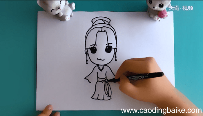 q版人物呆萌女简笔画 q版人物呆萌女简笔画怎么画