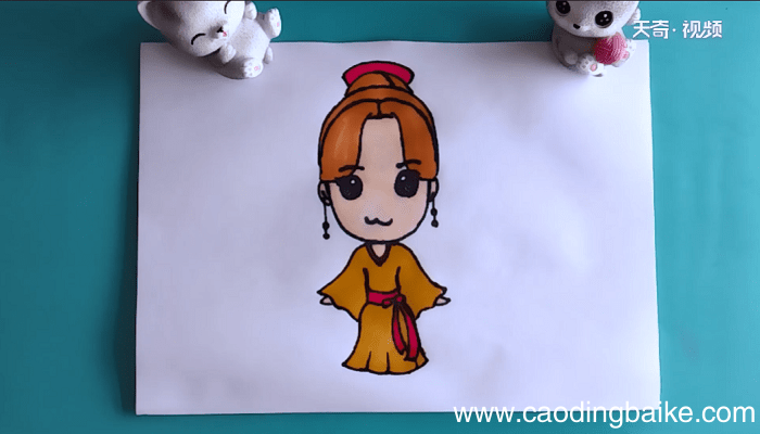 q版人物呆萌女简笔画 q版人物呆萌女简笔画怎么画