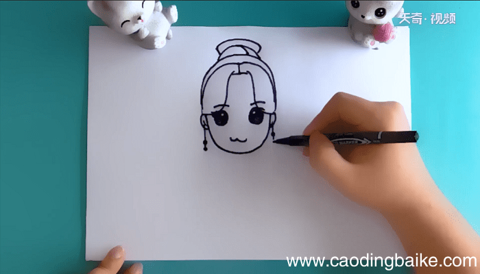 q版人物呆萌女简笔画 q版人物呆萌女简笔画怎么画