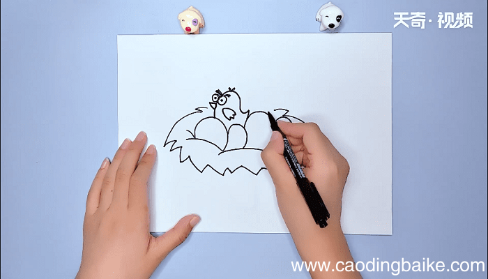 鸟窝的简笔画 鸟窝的简笔画画报