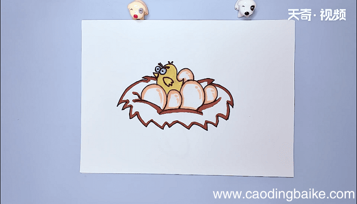 鸟窝的简笔画 鸟窝的简笔画画报
