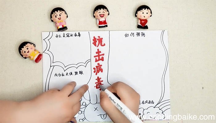 抗击病毒的手抄报怎么画 抗击病毒的手抄报