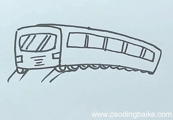 绿皮火车简笔画