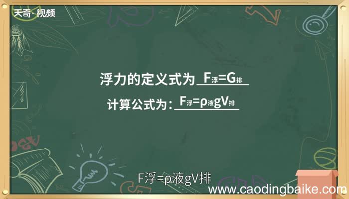 浮力产生的原因浮力产生的原理是什么