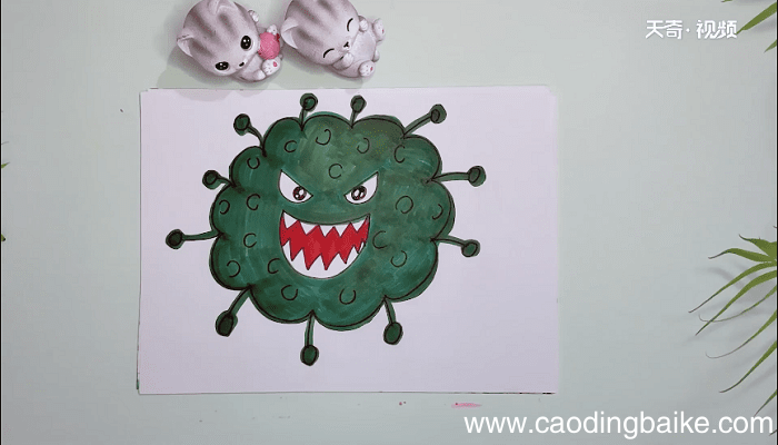 关于病毒的卡通简笔画 关于病毒的卡通画报