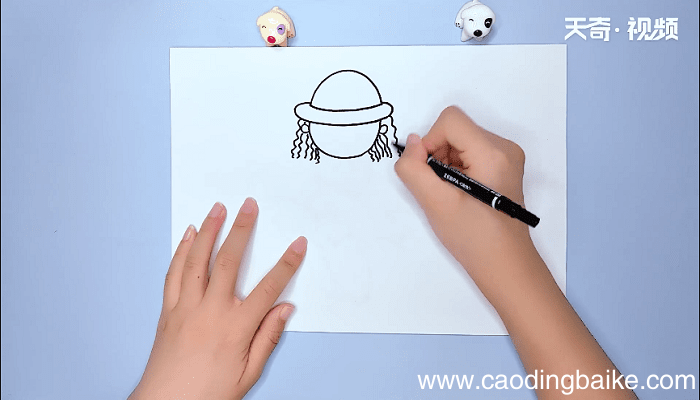 漂亮女孩简笔画 漂亮女孩简笔画画报