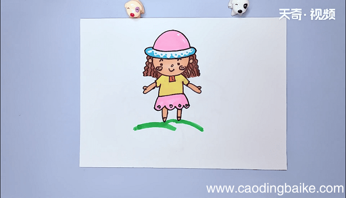 漂亮女孩简笔画 漂亮女孩简笔画画报