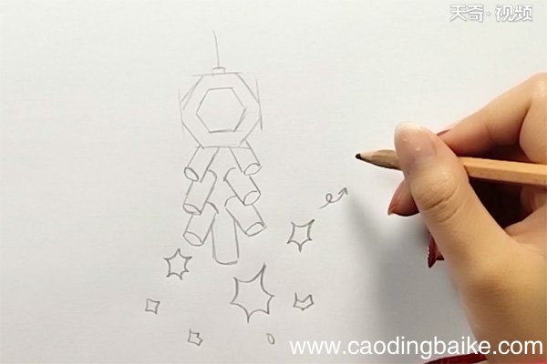 鞭炮简笔画 鞭炮的简笔画